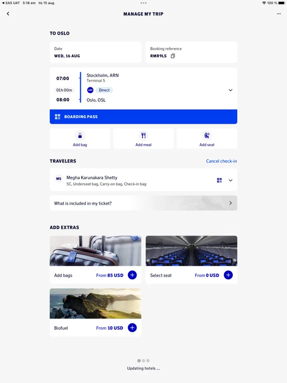 SAS – Scandinavian Airlines screenshot 4