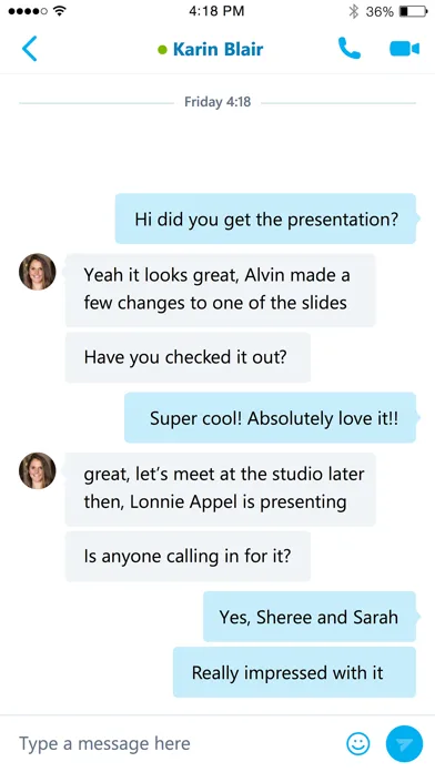 Skype for Business screenshot 3