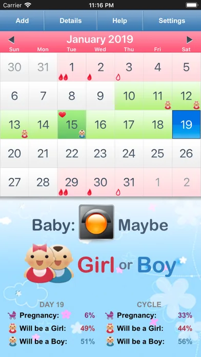 Fertility & Period Tracker screenshot 2
