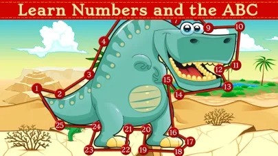 Dinosaur Dots Connect for kids screenshot 1