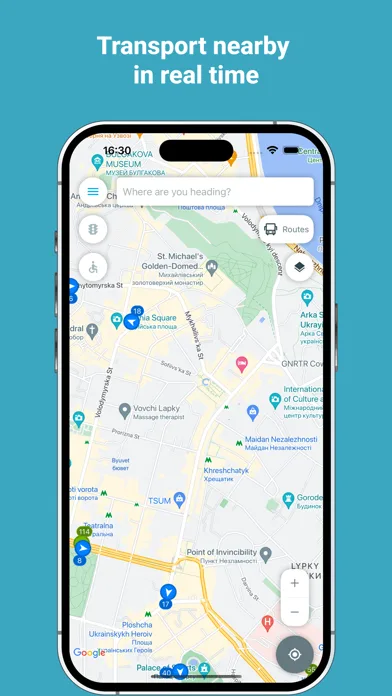 Eway public transport screenshot 1