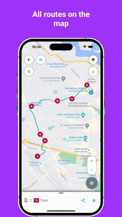 Eway public transport screenshot 5