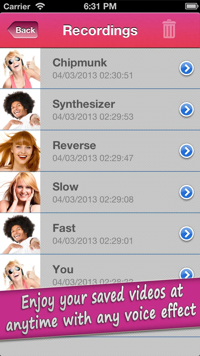 Voicy Helium Voice Change.r & Record.er - Transform.er your video.s into fun.ny chipmunk effect.s screenshot 4