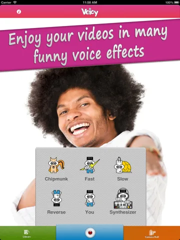 Voicy Helium Voice Change.r & Record.er - Transform.er your video.s into fun.ny chipmunk effect.s screenshot 5