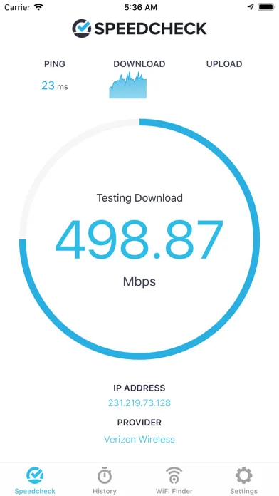 Internet Speed Test Speedcheck screenshot 1