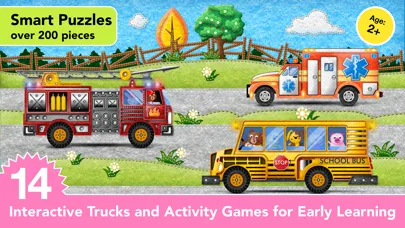 Ice Cream & Fire Truck Games screenshot 2