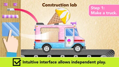 Ice Cream & Fire Truck Games screenshot 3