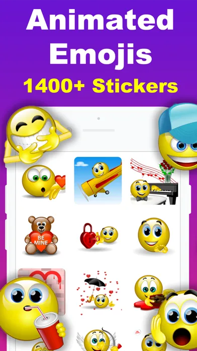 Animated Emoji 3D Sticker GIF screenshot 1