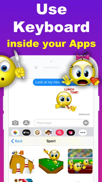 Animated Emoji 3D Sticker GIF screenshot 5