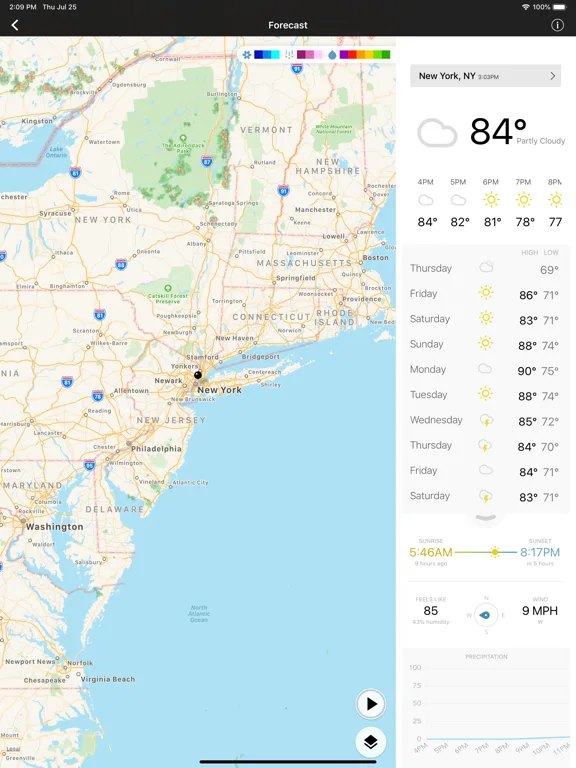 myWeather - Live Local Weather screenshot 5