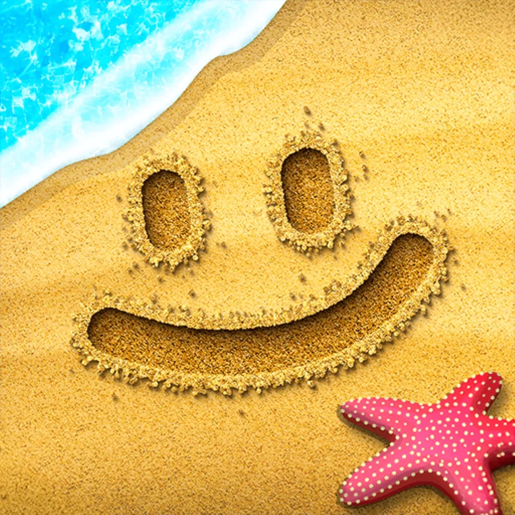 Sand Draw: Beach Wave Art Game
