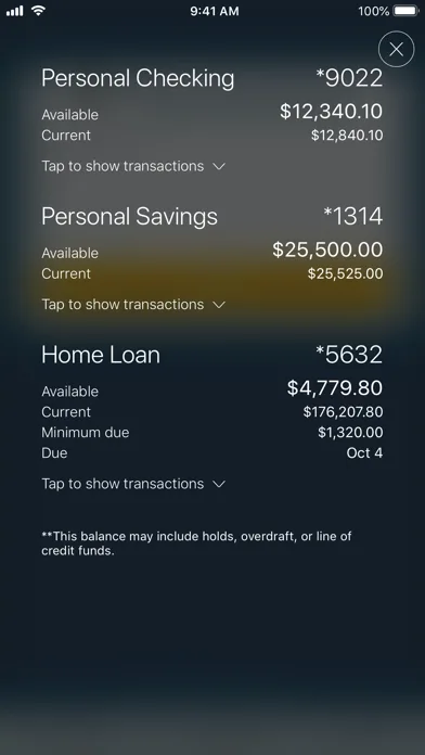 Columbia Bank Mobile Banking screenshot 1