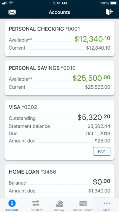 Columbia Bank Mobile Banking screenshot 2
