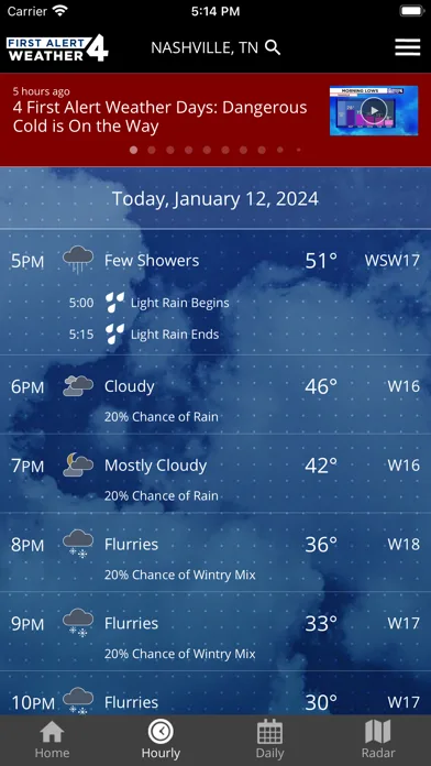 WSMV 4 FIRST ALERT Weather screenshot 2