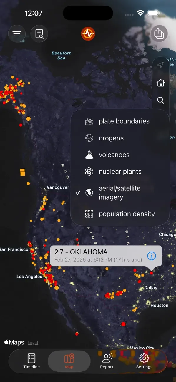 Earthquake - alerts and map screenshot 5