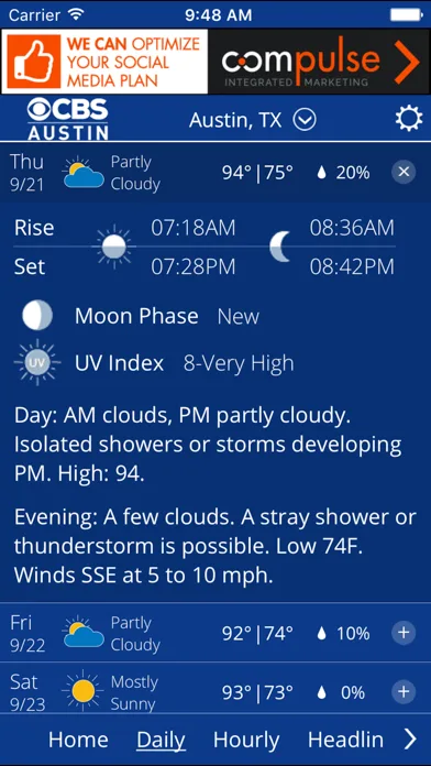 CBS Austin WX screenshot 3