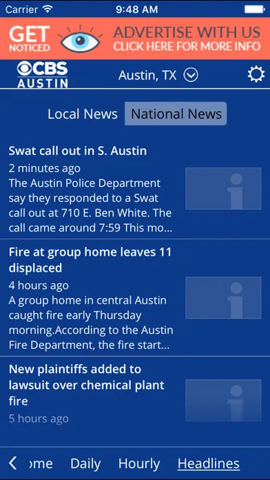 CBS Austin WX screenshot 5