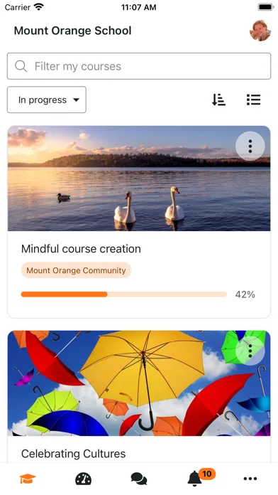 Moodle screenshot 1