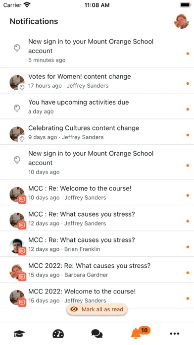 Moodle screenshot 5