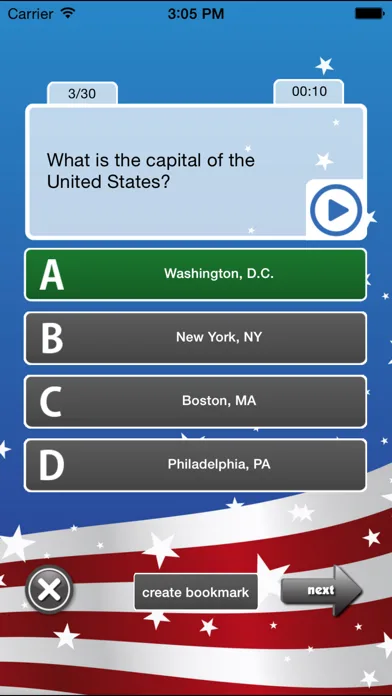 US Citizenship Test Study App screenshot 2