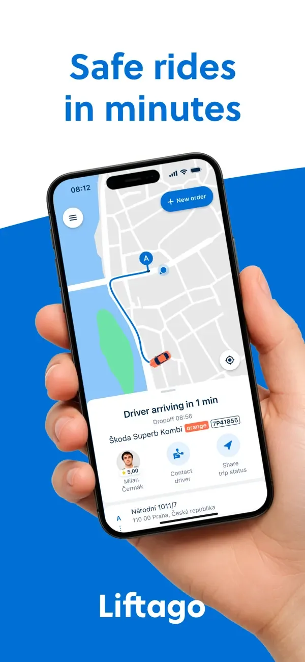 Liftago: Travel safely screenshot 1