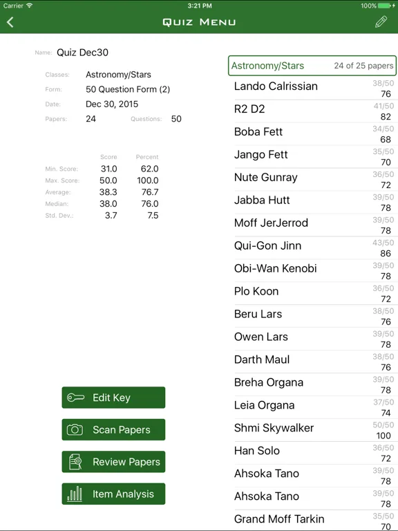 ZipGrade screenshot 4