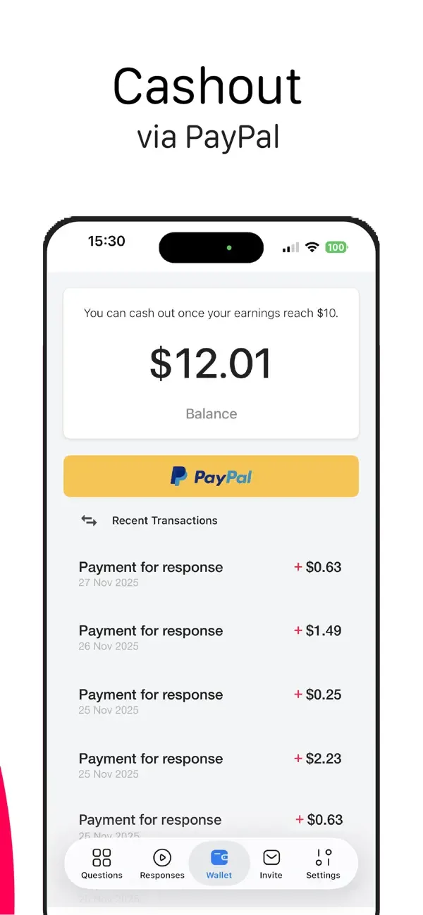 Influence - Paid Video Surveys screenshot 4