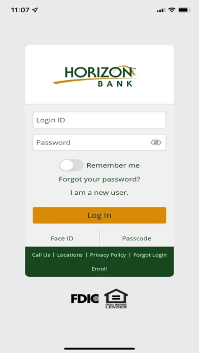 Horizon Bank Mobile Banking screenshot 1