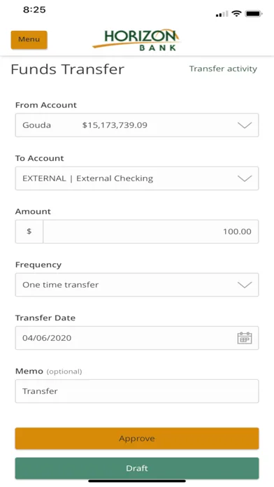 Horizon Bank Mobile Banking screenshot 3