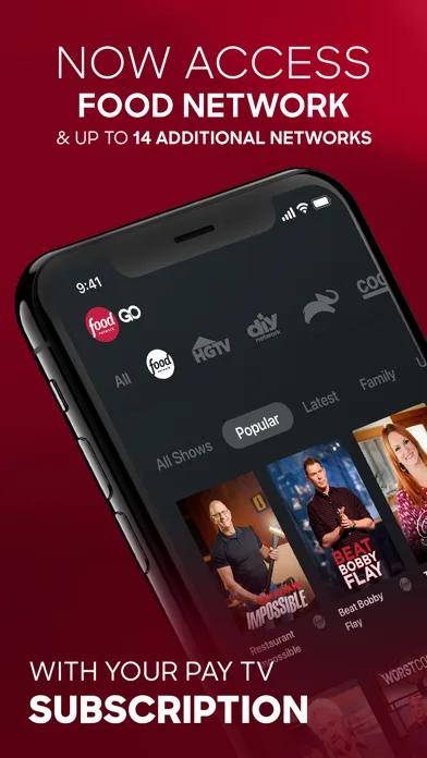 Food Network GO - Live TV screenshot 1