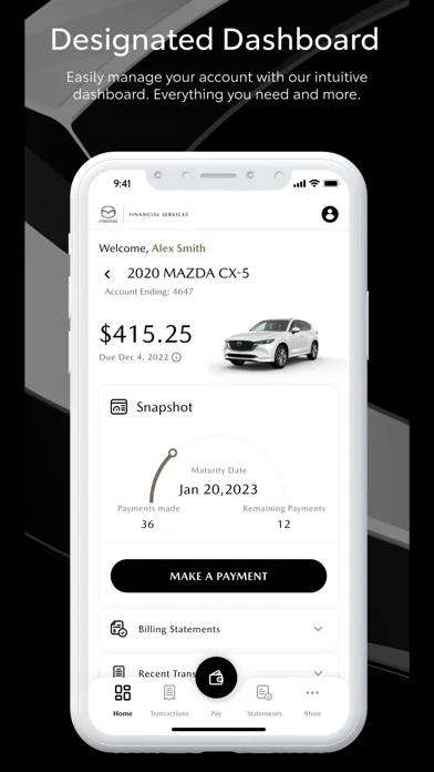 Mazda Financial Services screenshot 2