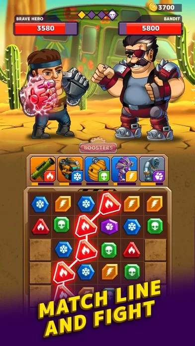 Battle Lines: Puzzle Fighter screenshot 1