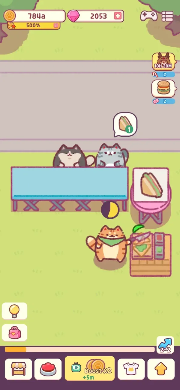 Cat Snack Bar: Food Games screenshot 2