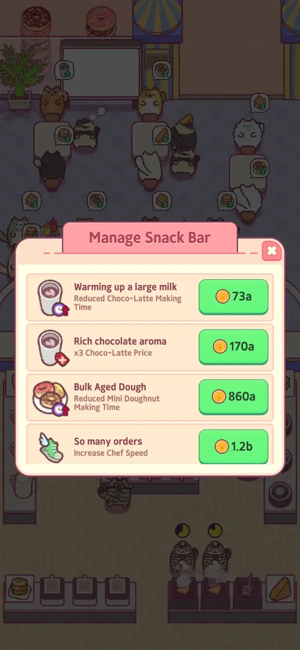 Cat Snack Bar: Food Games screenshot 5