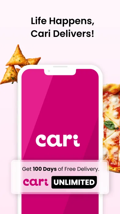Cari: The best food delivered screenshot 1