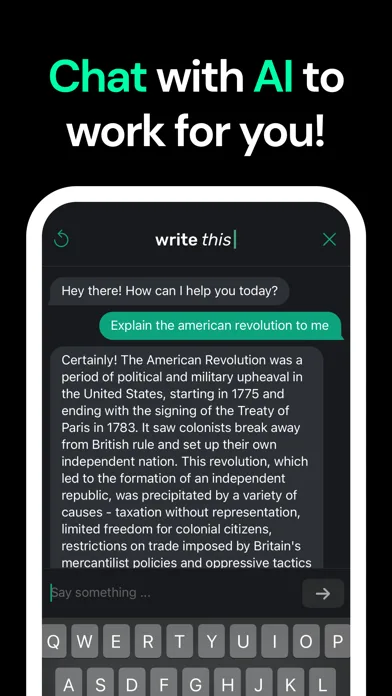 Write This - AI Text Generator screenshot 1