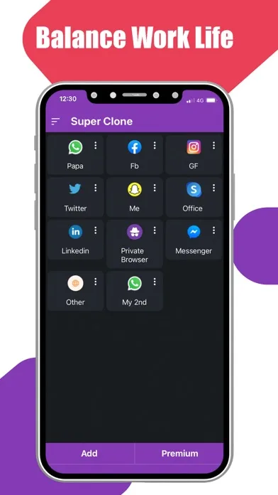 Super clone: Multiple Accounts screenshot 2