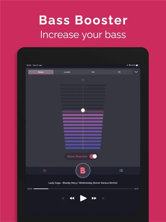 Bass Booster & Music EQ: BASSY screenshot 2
