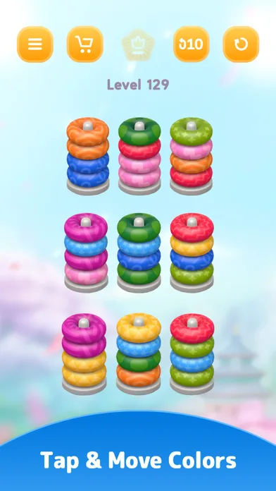 Color Sort 3D — Hoop Puzzle screenshot 4