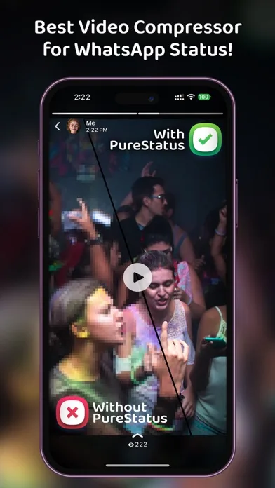PureStatus: ByeBye Blur Status screenshot 3