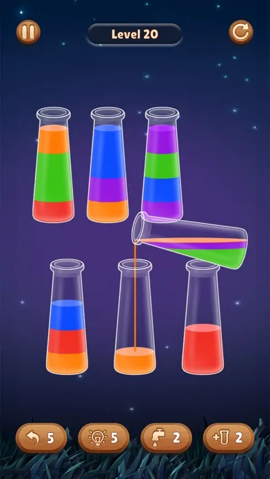 Color Water Sort Wooden Puzzle screenshot 1