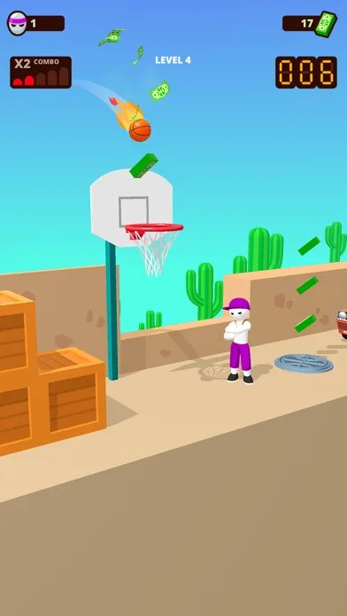 Bounce Dunk - basketball game screenshot 1