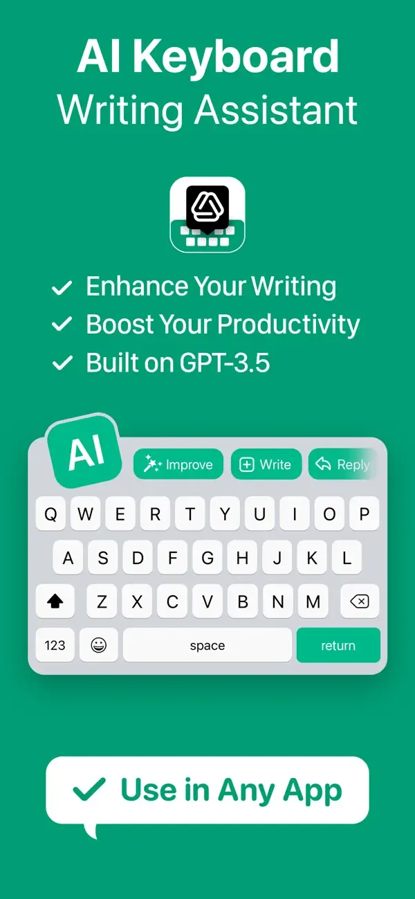 Writely - AI Keyboard & Writer screenshot 1