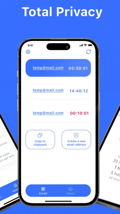 Temp Mail: Temporary Email Pro screenshot 2
