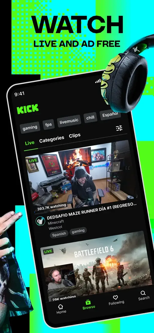 KICK - Live Streaming screenshot 2