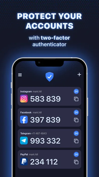 My Authenticator app screenshot 1