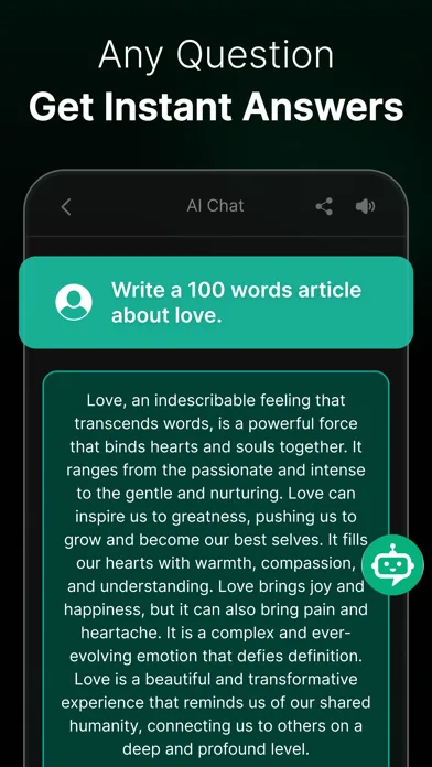 Chat AI: Chatbot, Writing Bot screenshot 2