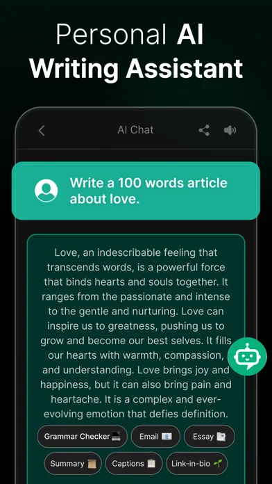 Chat AI: Chatbot, Writing Bot screenshot 4