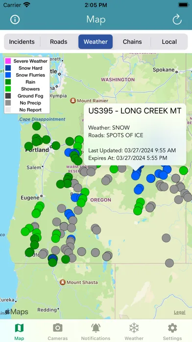 Oregon 511 Road Conditions screenshot 1