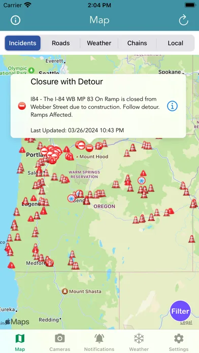 Oregon 511 Road Conditions screenshot 4